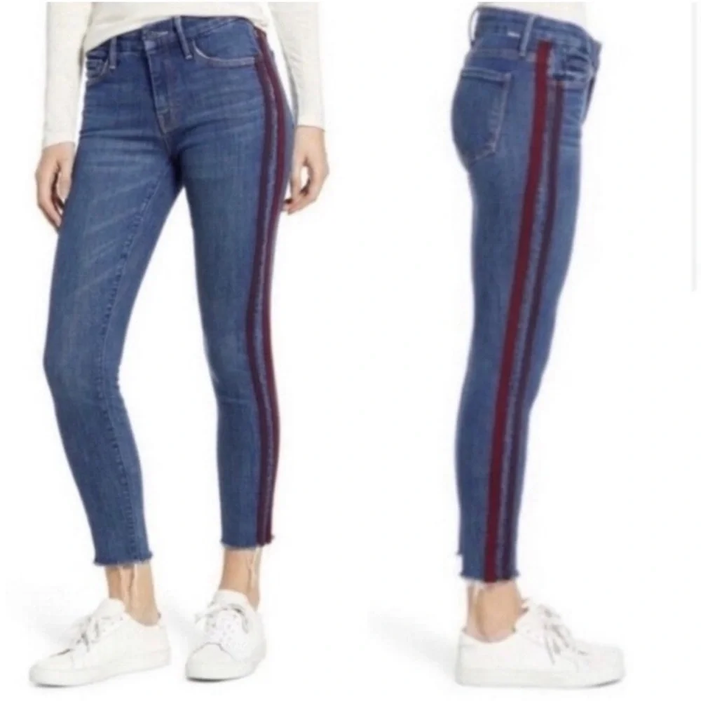Mother The Looker Ankle Fray Jeans - Picture 1 of 10